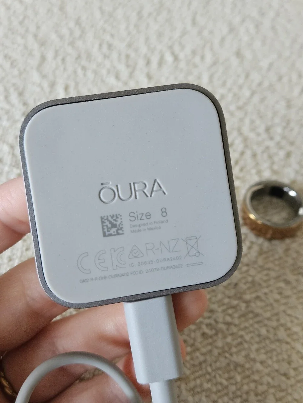 Oura Ring | Gen 4 | Gold | Size 8 | Charger And Cable Included